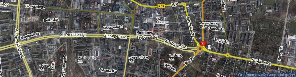 Zdjęcie satelitarne Aleja Kopernika Mikołaja al.